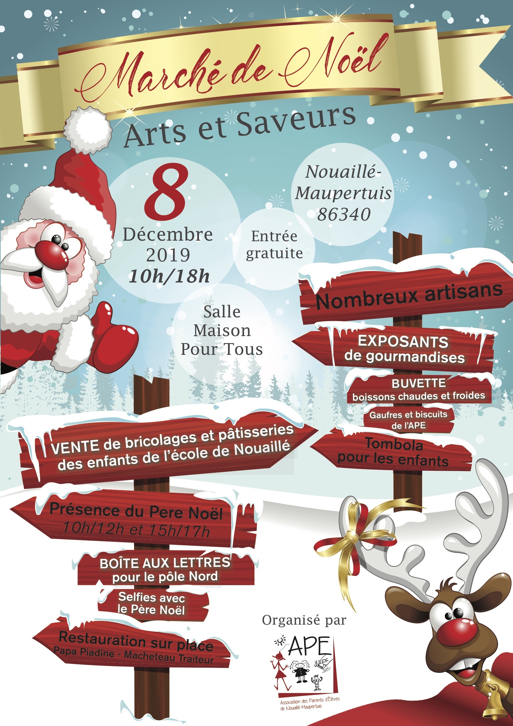 Affiche Marché de Noël “Arts et Saveurs”