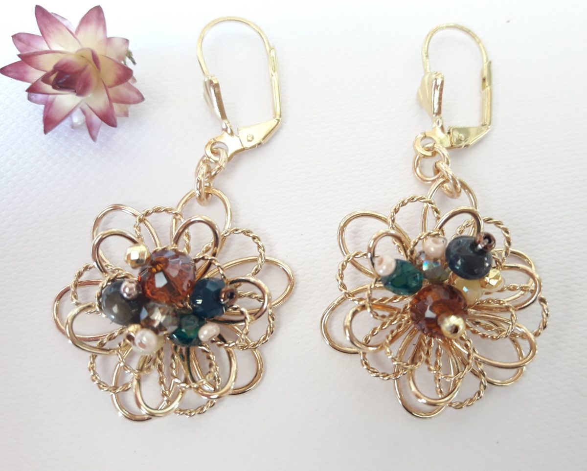Boucles d'oreilles Immortelle