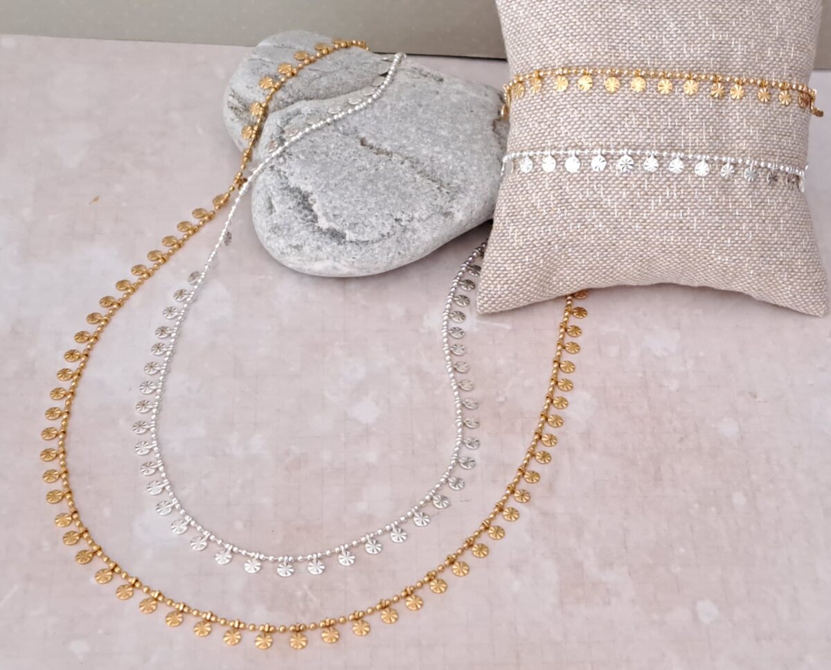 Chaine "Gipsy" plaqué or ou argent