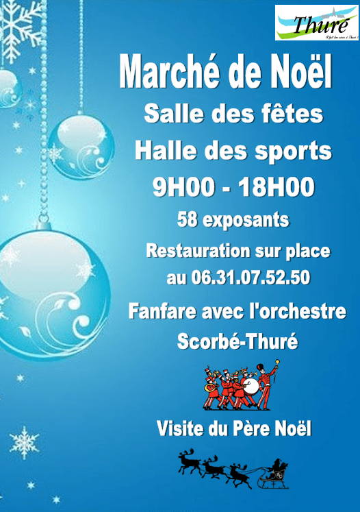 Marché de Noël de Thuré le Dimanche 8 Décembre