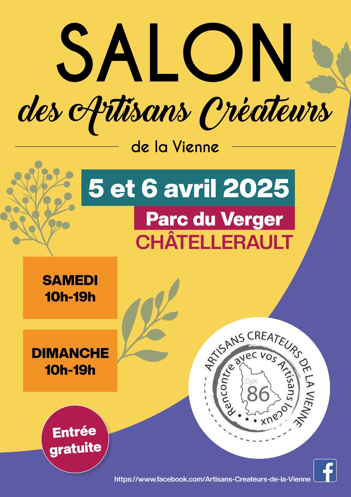 Salon du 5 et 6 Avril Parcs du Verger de Chatellerault