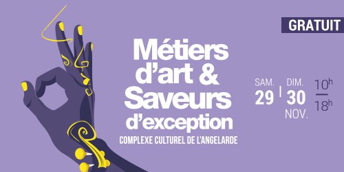 Salon des métiers d'art chatellerault le 29 et 30 novembre 2025